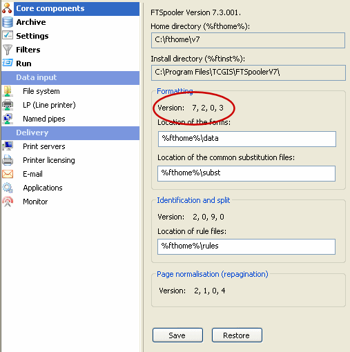 Finding the Formatting Version