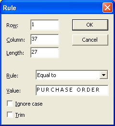 Rule properties dialog box