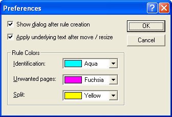 Preferences and color options