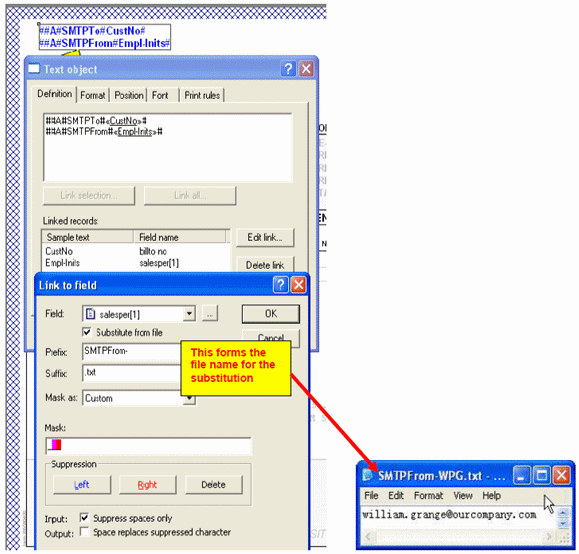 file name for substitution