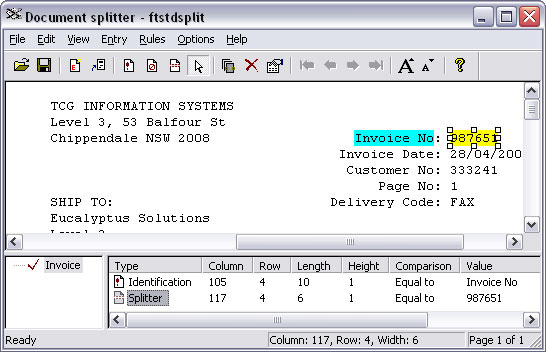 Create a split rule