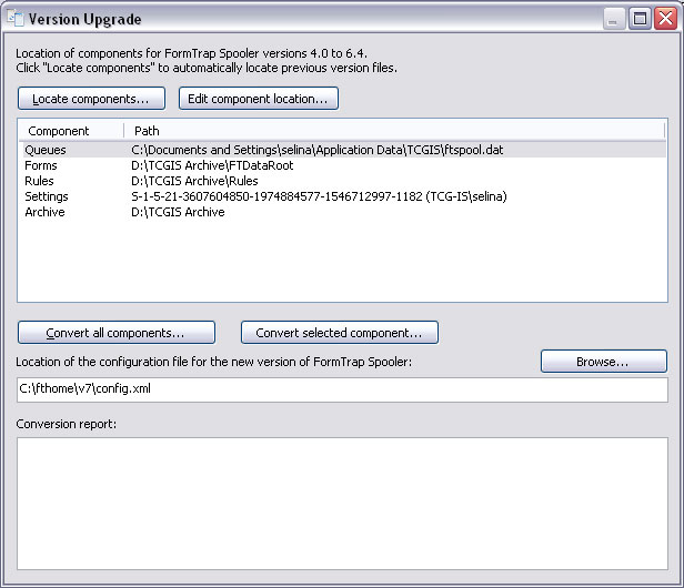 Version Upgrade Import Data